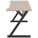 Стіл комп'ютерний Dexter DX1200 (1200х600х750Н) чорний графіт/Дуб Сонома, фото 4