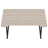 Стіл комп'ютерний Dexter DX1200 (1200х600х750Н) чорний графіт/Дуб Сонома, фото 3