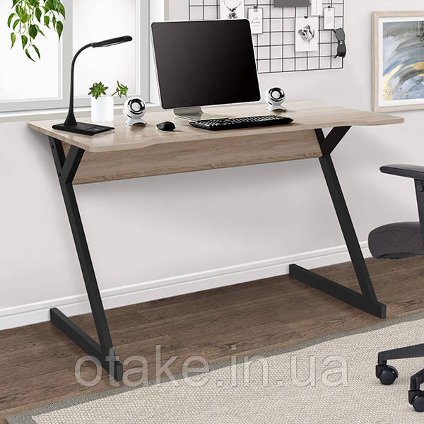 Стіл комп'ютерний Dexter DX1200 (1200х600х750Н) чорний графіт/Дуб Сонома