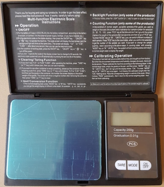 Портативні електронні ваги Digital scale Professional-mini CS-200 0.01