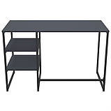 Стіл комп'ютерний Jet JT1200 (1187х550х750Н) чорний/Антрацит, фото 4