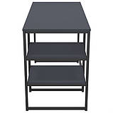 Стіл комп'ютерний Jet JT1200 (1187х550х750Н) чорний/Антрацит, фото 3