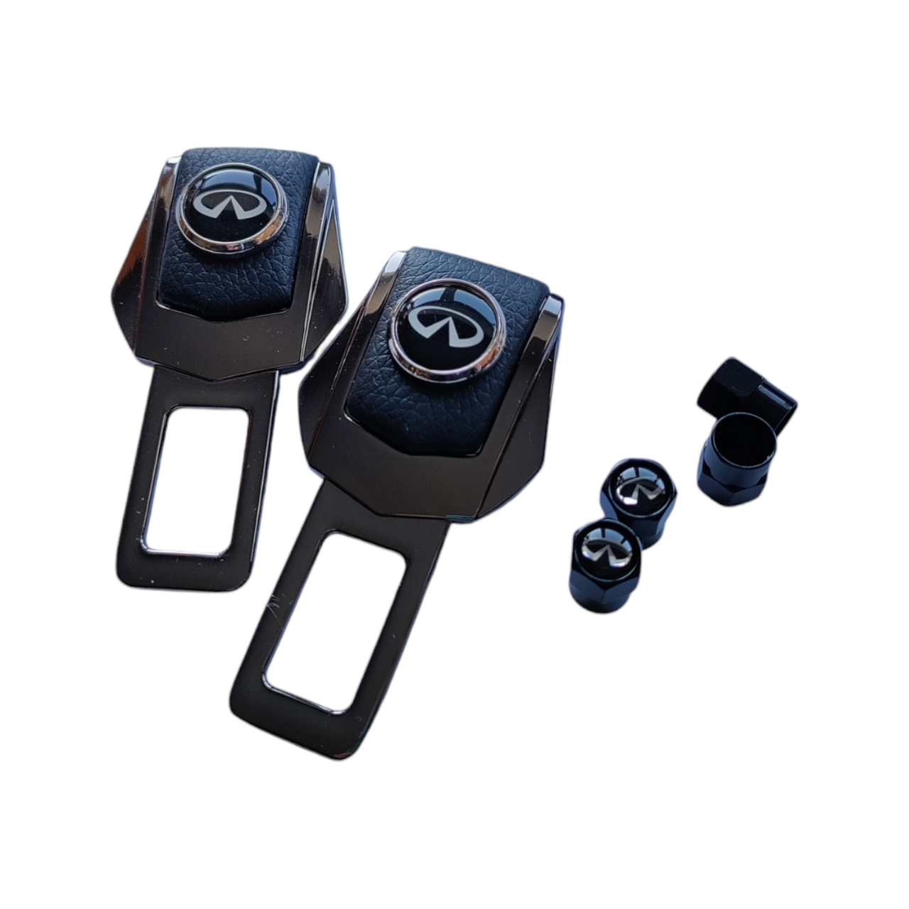 Заглушки ременів безпеки нікель та ковпачки,Infiniti, фото 1