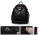 Рюкзак дівчина м'який штучний шкіра Модний новий фасон Міський рюкзак стильний тільки опт, фото 7