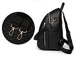 Рюкзак дівчина м'який штучний шкіра Модний новий фасон Міський рюкзак стильний тільки опт, фото 4