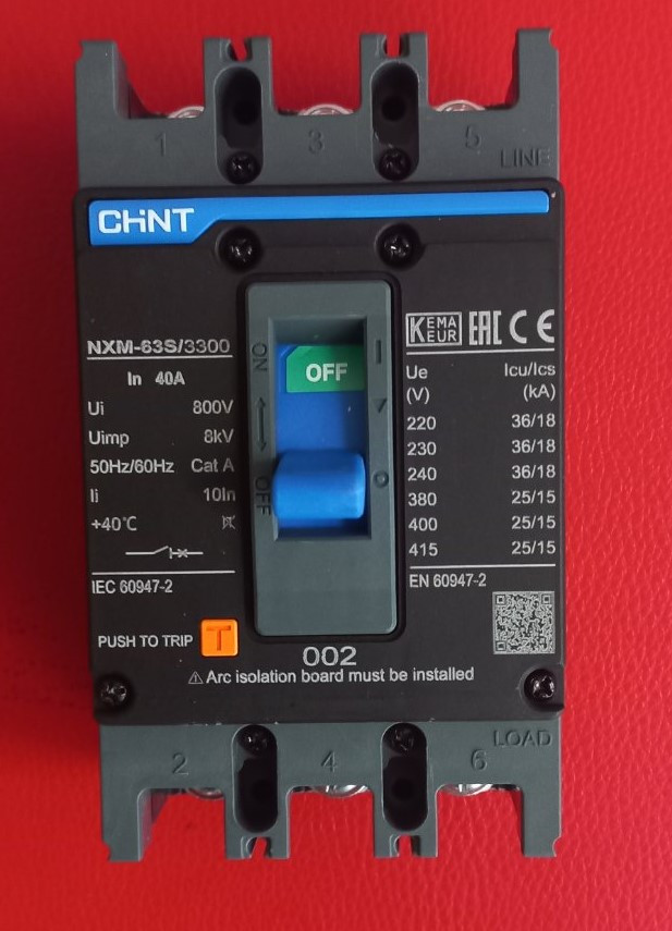 Автоматичний вимикач NXM-63S/3300 40A, фото 1