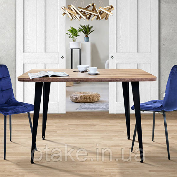 Стіл Cherry 1200 (1200х670хН770) чорний графіт/Дуб Ліворно, фото 1