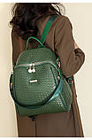 Рюкзак дівчина м'який штучний шкіра Модний новий фасон Міський рюкзак стильний тільки опт, фото 3