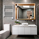 Світлодіодний електричний радіатор для ванної кімнати Adler AD 7823 Польща, фото 3