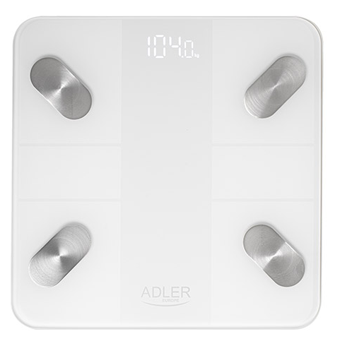 Аналітичні ваги для ванної кімнати - Smart - додаток Tuya Adler AD 8186 білі, фото 1