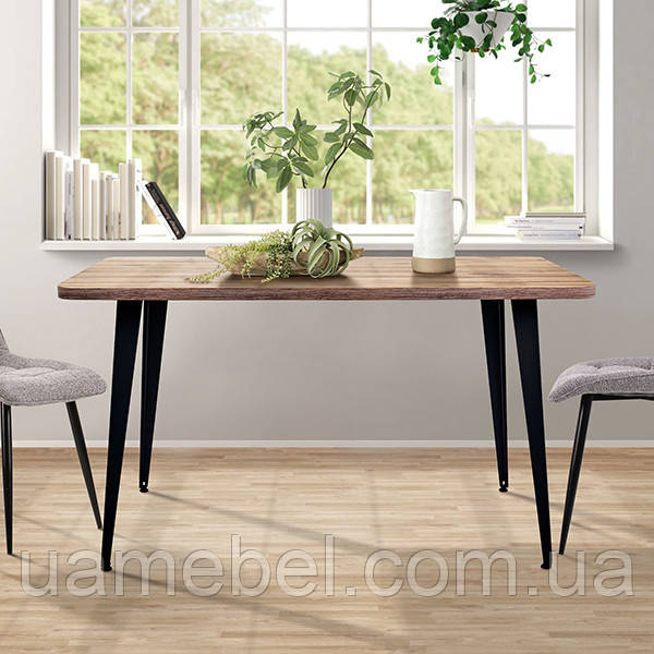 Стіл Cherry 1400 (1380х670хН770) чорний графіт/Дуб Ліворно, фото 1