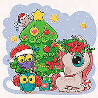 Картина за номерами "Єдиноріжка з друзями" 15553-AC 30*30 см