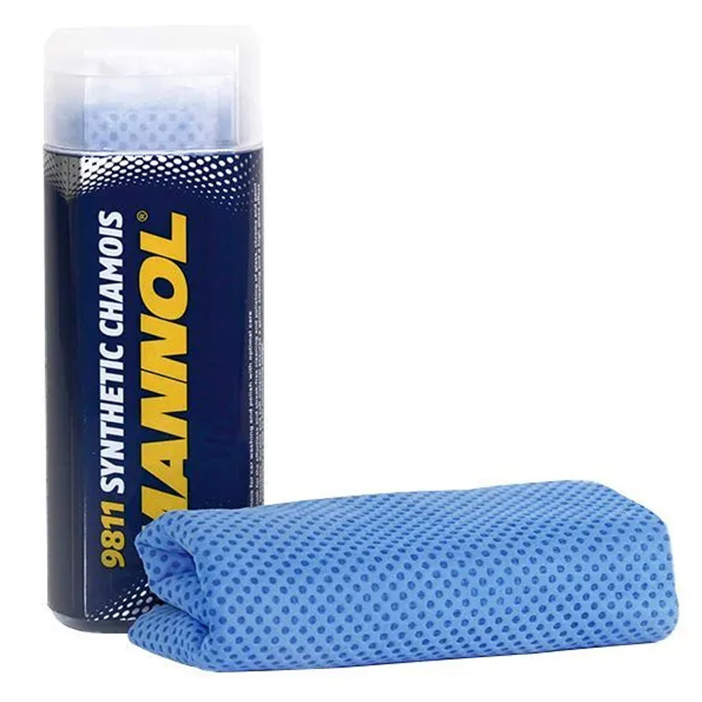 Штучна замша для мийки та полірування серветка в тубі Mannol Synthetic Chamois MN9811, фото 1