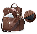 Рюкзак дівчина м'який штучний шкіра Модний новий фасон Міський рюкзак стильний тільки опт, фото 7