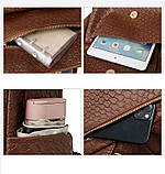 Рюкзак дівчина м'який штучний шкіра Модний новий фасон Міський рюкзак стильний тільки опт, фото 8