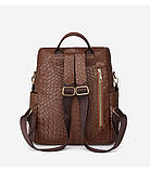 Рюкзак дівчина м'який штучний шкіра Модний новий фасон Міський рюкзак стильний тільки опт, фото 5