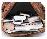 Рюкзак дівчина м'який штучний шкіра Модний новий фасон Міський рюкзак стильний тільки опт, фото 10