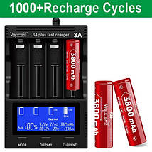 Акумулятор Vapcell F38, INR 18650, Li-Ion, 3800mAh, 10A, 4.2/3.6/2.5V, фото 4