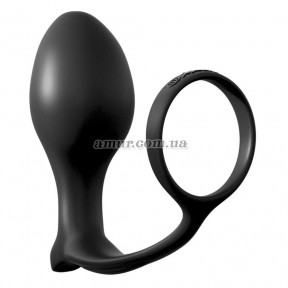 Ерекційне кільце з анальним плагом Ass-Gasm Cock Ring Advance