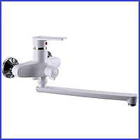 Змішувач для ванної БІЛИЙ пластиковий PLAMIX Oscar 006 White