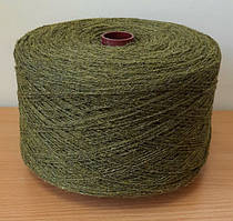 Пряжа напівшерсть 80 % вовни (Україна)  ХАКИ № 7