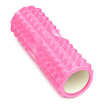 Масажний ролик Cornix EVA 33 x 12.5 см (валик, ролер) XR-0327 Pink, фото 3