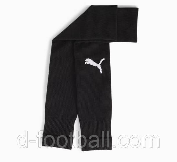 Гетри футбольні без носка Puma TEAMGOAL SLEEVE SOCK чорні 706028-03, Чорний, Розмір (EU) — 3 (39-42)
