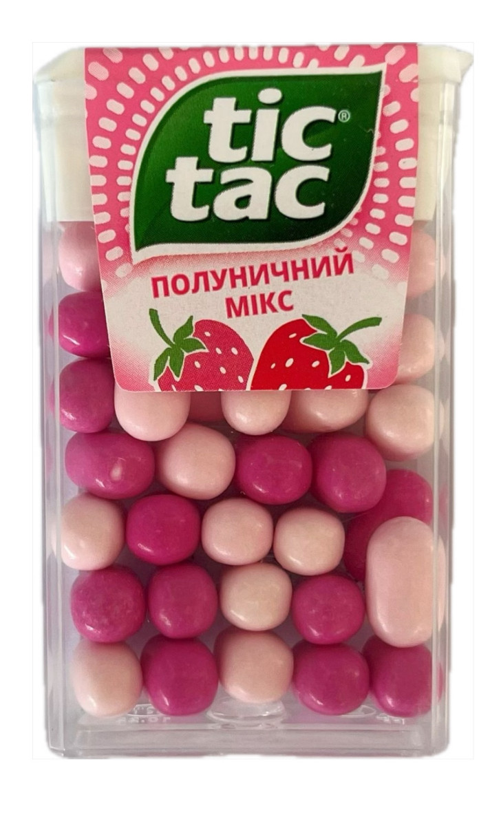 Драже Tic Tac зі смаком полуниці, 18 г (Тік Так)