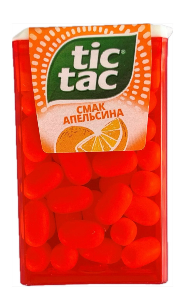 Драже Tic Tac зі смаком апельсину, 18 г (Тік Так)