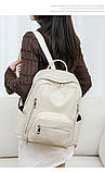 Рюкзак дівчина м'який штучний шкіра Модний новий фасон Міський рюкзак стильний тільки опт, фото 2
