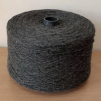 Пряжа напівшерсть 80% вовни (Україна) № 30 ТЕМНИЙ СІРИЙ