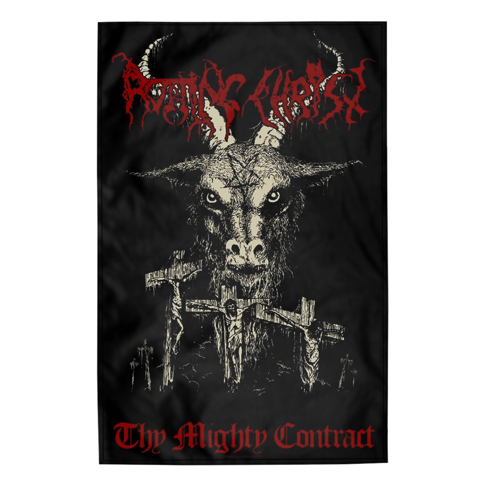 Прапор (текстильний постер) ROTTING CHRIST - THY MIGHTY CONTRACT (fol-006)