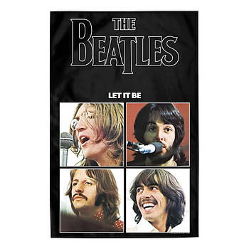 Прапор (текстильний постер) THE BEATLES - LET IT BE (fol-007)
