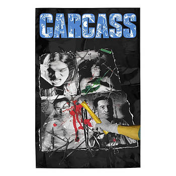 Прапор (текстильний постер) CARCASS - NECROTICISM (fol-010)