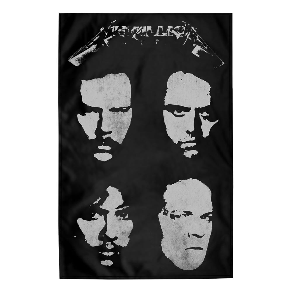 Прапор (текстильний постер) METALLICA - BLACK ALBUM (fol-012)