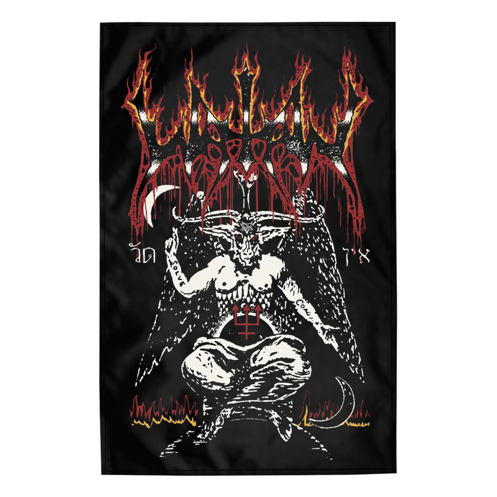Прапор (текстильний постер) WATAIN - BAPHOMET (fol-016)