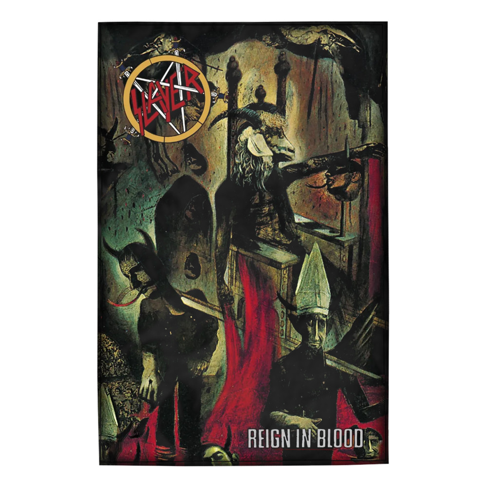 Прапор (текстильний постер) SLAYER - REIGN IN BLOOD (fol-018)
