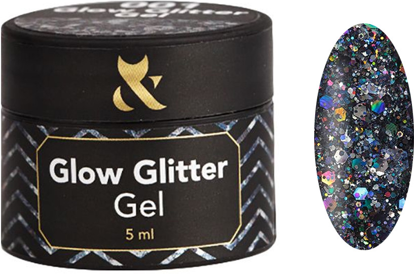 Глітер для дизайну Glow Glitter Gel No003 FOX, 5 мл