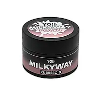 Yo!NAils Каучукова камуфлююча база для нігтів RubberOid Milkyway PEACH Soak Off Hard Base, 30 мл