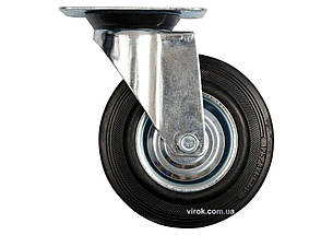 Колесо до візка Ø= 75 мм, b= 23 мм VOREL з обертовою опорою; h= 97 мм,  навантаж.- 40 кг [48]