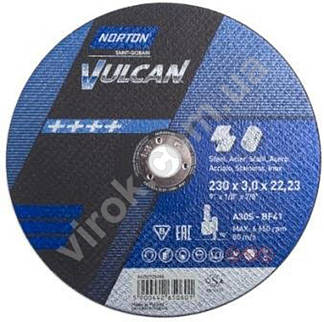 Диски відрізні, шліфувальні по металу тм "NORTON VULCAN"