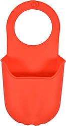 Органайзер силіконовий, червоний, підвісний FALA для губки, 200х 100 мм [144]