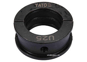 Насадка для прес-кліщів YT-21750 YATO : U25 мм [50]