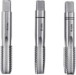 Мітчик YATO М12 х 1.75 мм, HSS М2, l= 75 мм, 3 шт [50/200]