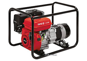 Генератор струму бензиновий YATO: P= 2.5 кВт, U=230 В, бак- 3.6л (0.6л оливи) з блок.перенав.AVR