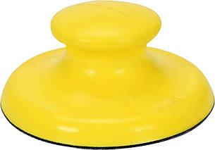 Блок-тримач для шліфування круглий VOREL: Ø= 150 мм  з платформою-липкою "Велкро"  [10/60]