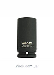 Головка торцева ударна 6-гранна YATO : подовжена, квадрат 3/4", М= 29 мм, L= 90 мм [8/32]