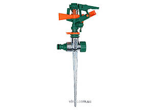 Зрошувач імпульсний 6-режимний FLO на кілку, до шлангу 1/2", межа дії- 24 м, ABS-пластик + цинк [48]