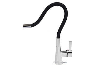 Змішувач води FALA "FLEXIBLE" для раковини з гнучкою чорною лійкою [10/120]