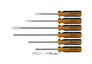 Набір викруток VOREL : пластмасова ручка. 6шт. [20/80]